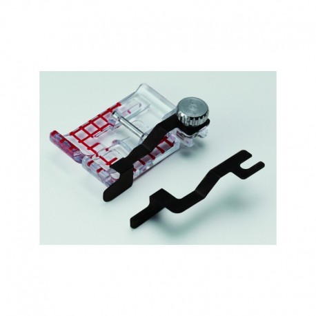 Set pied Janome transparent 1/4 inch avec 2 guides