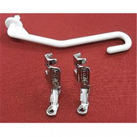Set 2 pieds Janome pour broder les fils couchés